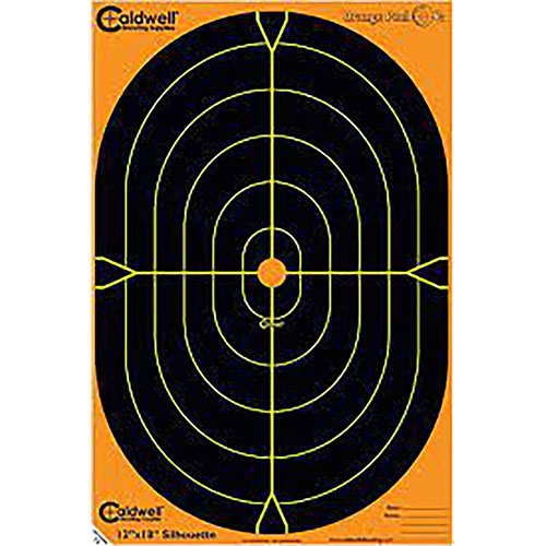 Cele Caldwell Orange Peel pozwalają łatwo zobaczyć trafienia dzięki technologii flake off, mają samoprzylepną powierzchnię i pastery do naprawy.